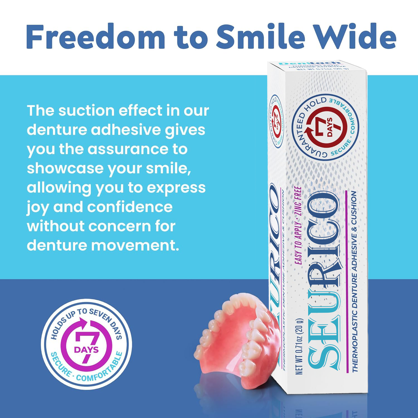 😁✨[Official Brand Store]Seurico™- Thermoplastic Denture Adhesive & Cushion