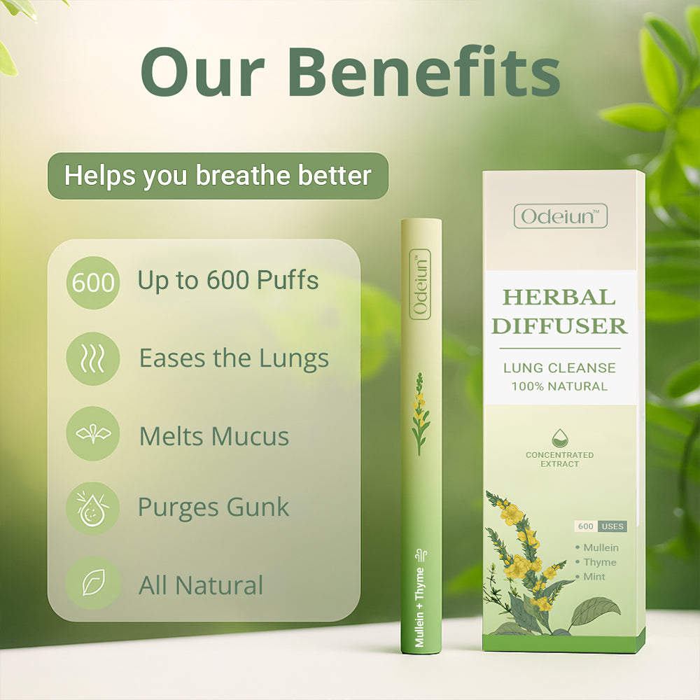 ODEIUN™ Herbal Aroma Diffuser 🌿 – Breathe Easy, Calm Your Mind