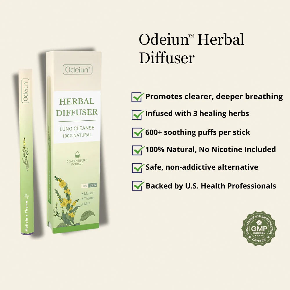 ODEIUN™ Herbal Aroma Diffuser 🌿 – Breathe Easy, Calm Your Mind